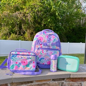 Mackenzie Lavender Floral Blooms Adaptive Lunch Box | Pottery Barn