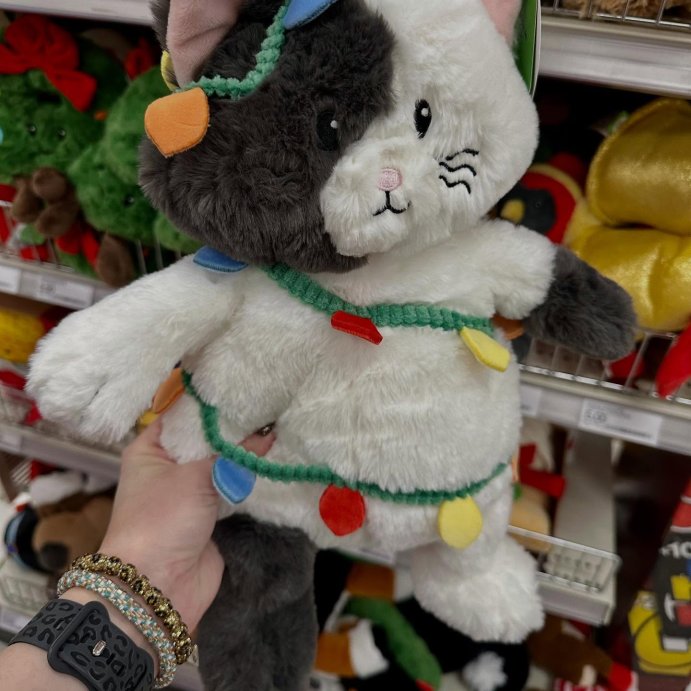 user image by @fabfindswithfallon, 12&#34; Cat with Lights Stuffed Animal - Gigglescape&#8482;