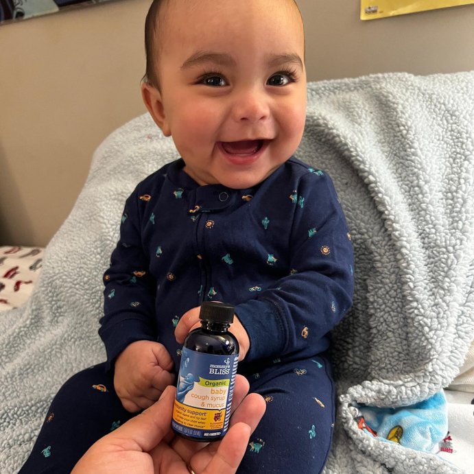 user image by @_xavier.santiago, Mommy&#39;s Bliss Organic Baby Cough &#38; Mucus Syrup - Elderberry - 1.67 fl oz
