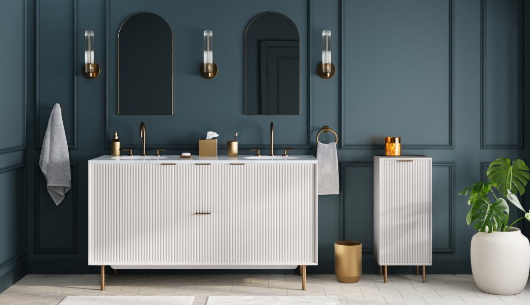 Lighting Quinn Lacquer Vanity Bathroom West Elm
