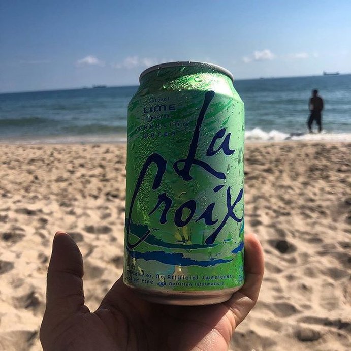 user image by @miami_natural_vibes, LaCroix Sparkling Water Lime - 8pk/12 fl oz Cans