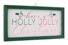 Shop CANVAS Merry Mingle Collection "Have a Holly Jolly Christmas" Metal Sign, 16.5-in and more