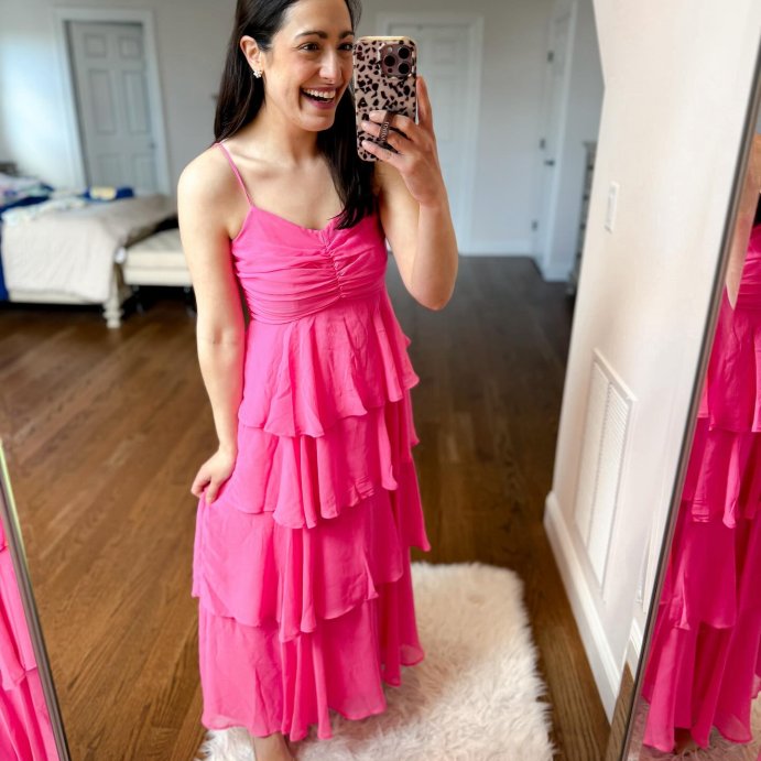 user image by @msnafashion, Women's Tiered Ruffle Maxi A-Line Dress - A New Day™