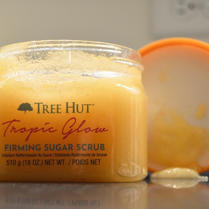 user image by @mandm.ugc, Tree Hut Tropic Glow Shea Sugar Tropical Body Scrub - 18oz