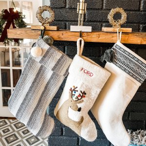 west elm x pbk Modern Stocking Collection