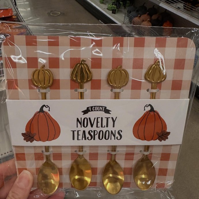user image by @the.halloweennook, 4pk Novelty Stir Spoons Pumpkin - Bullseye&#39;s Playground&#8482;