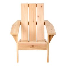 Shop Hudson’s Bay Stripes Modern Cedar Muskoka Chair, 35 x 30 x 35-in and more