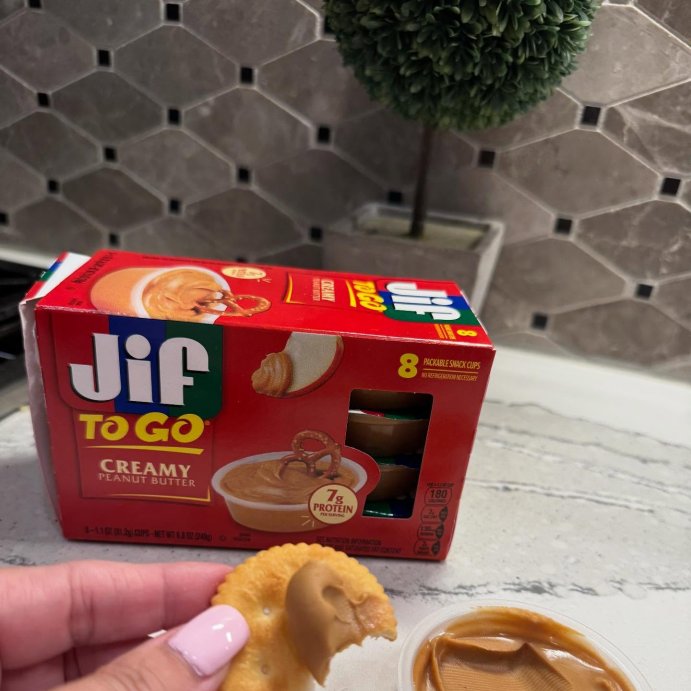 user image by @angelabrashertomcak, Jif To-Go Creamy Peanut Butter - 8.8oz/8ct