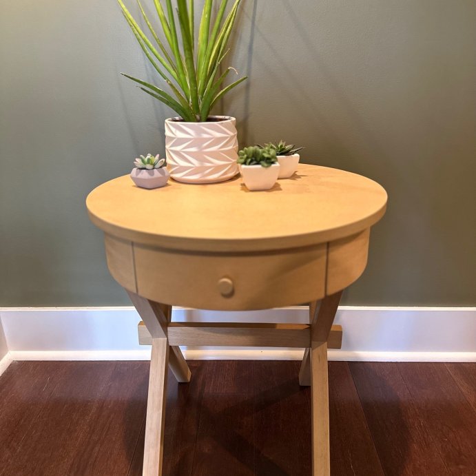 user image by @jessealan408, Wasatch Side Table with Drawer Light Natural - Threshold™ designed with Studio McGee