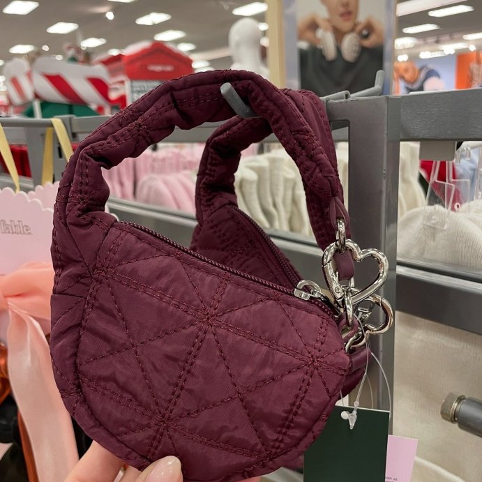 user image by @showermeintarget, Micro Quilted Pouch Bag Charm - Wild Fable™