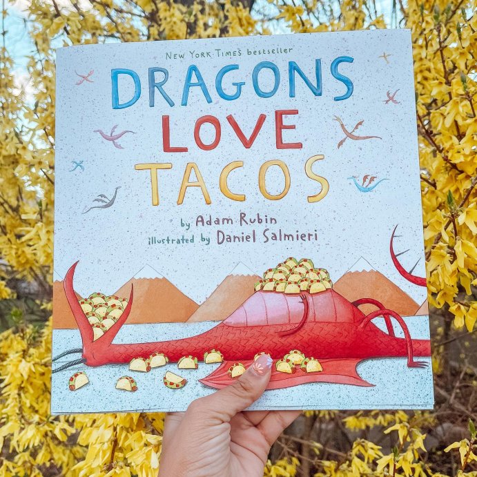 user image by @learningwithlili_, Dragons Love Tacos (Hardcover) by Adam Rubin and Daniel Salmieri