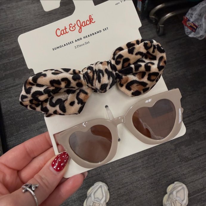 user image by @ministylewith.jules_, Toddler Girls&#39; Leopard Headband &#38; Sunglasses Set - Cat &#38; Jack&#8482; Light Brown