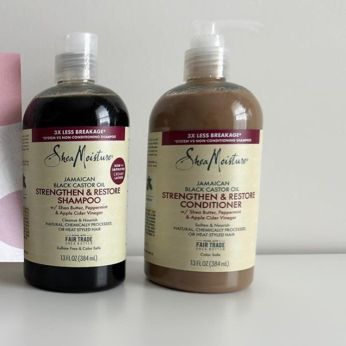 user image by @muestrasusa2, SheaMoisture Jamaican Black Castor Oil Strengthen & Restore Shampoo