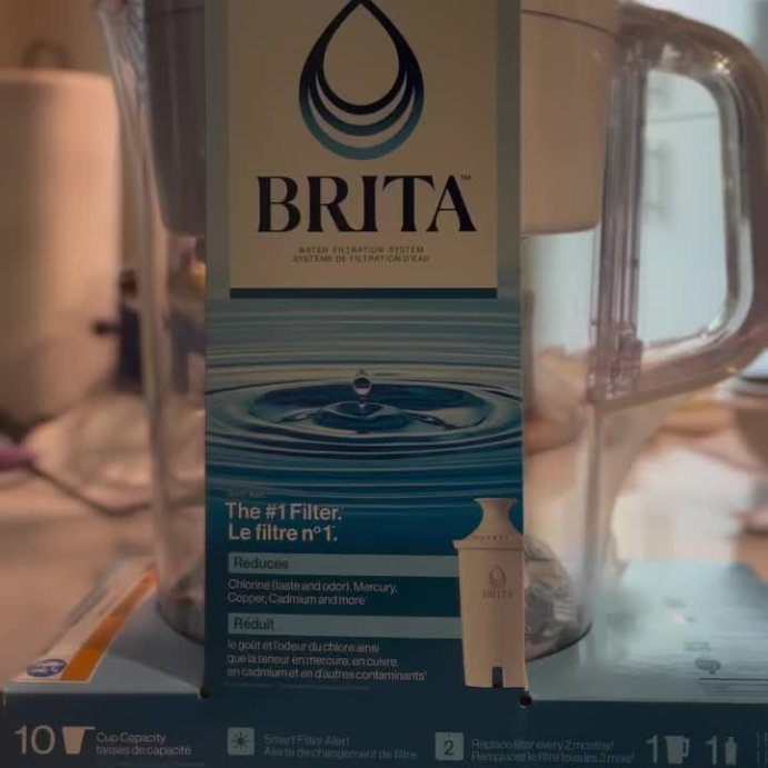 user image by @tramnguyen1289, Brita Water Filter 10-Cup Tahoe Water Pitcher Dispenser with Standard Water Filter