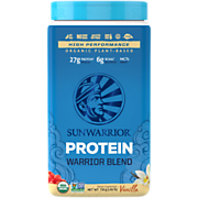 Shop SunWarrior Warrior Blend Organic Non-GMO Plant-Based Vegan Protein - Vanilla (30 Servings) and more