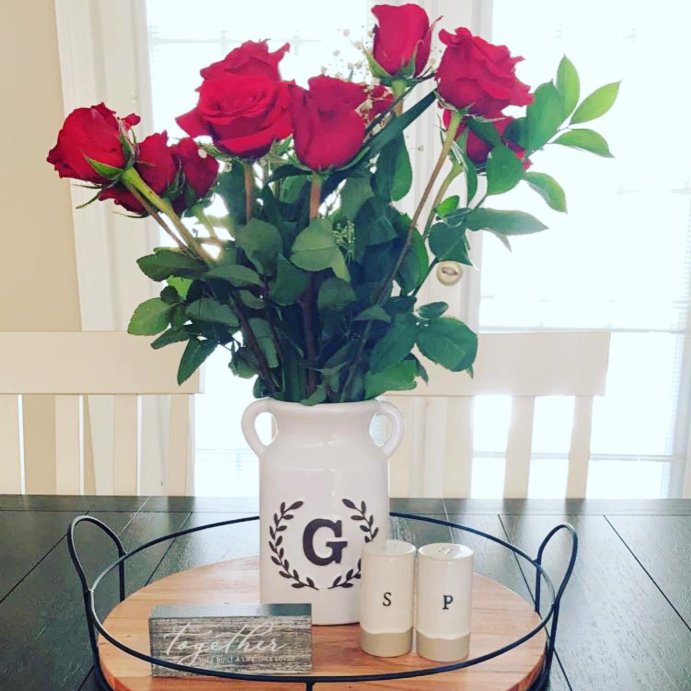 user image by @justt_joanna_, Wood and Metal Tray - Hearth &#38; Hand&#8482; with Magnolia: Farmhouse Style, Iron Handles, Decor Platter