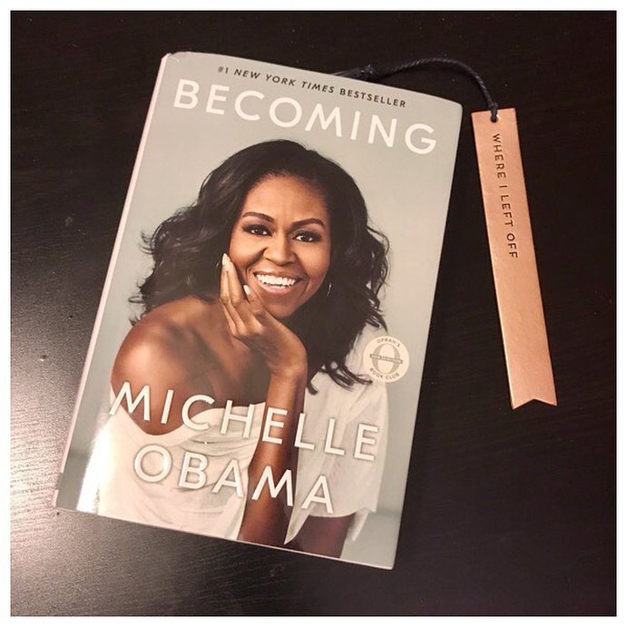 user image by @chicinmoderation, Becoming - by Michelle Obama
