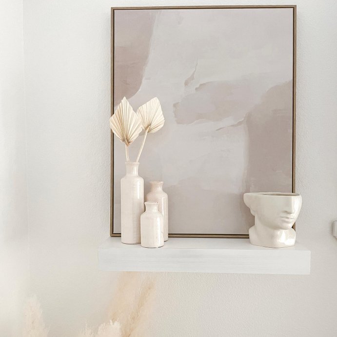 user image by @luvly__jo, 24&#34; x 30&#34; Neutral Abstract Lines Framed Canvas - Threshold&#8482; designed with Studio McGee
