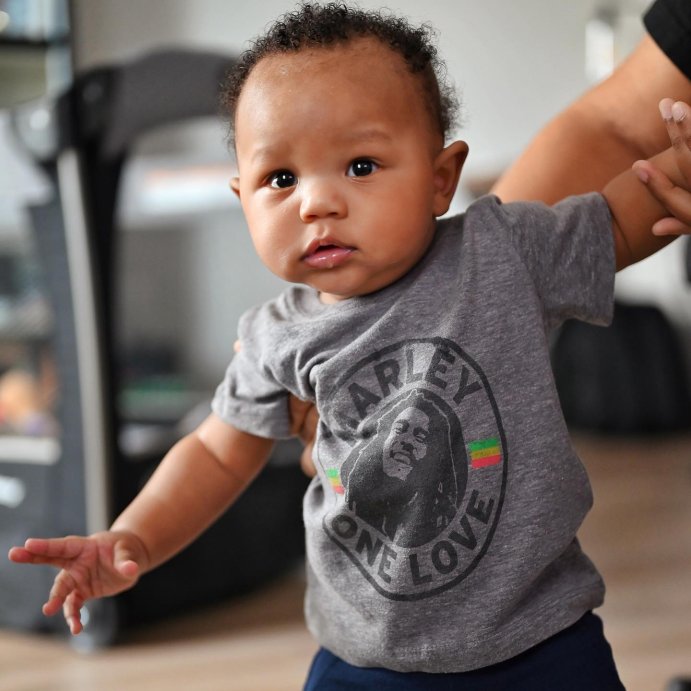 user image by @marvalous_marley, Toddler Boys' Bob Marley 'One Love' Short Sleeve Graphic T-Shirt - Gray