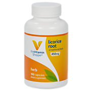 Shop the Vitamin Shoppe Licorice Root - Digestion Support - 450 MG (100 Capsules) and more