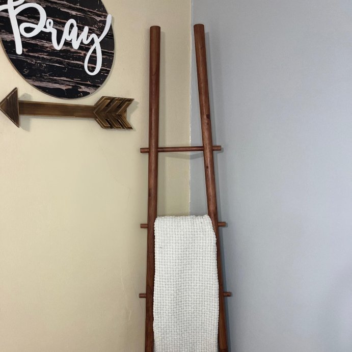 user image by @livinglikelucy_homedecor, Decorative Apple Picking Ladder - Hearth &#38; Hand&#8482; with Magnolia: Towel Rack, 4 Rungs, No Assembly Required