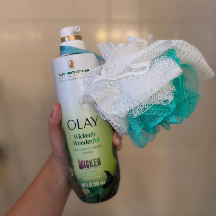 user image by @review_withkait, Olay Limited Edition Elphaba&#39;s Serum Wicked Hydrating &#38; Renewing Body Wash - Cashmere Woods &#38; Lime Scent- 20 fl oz