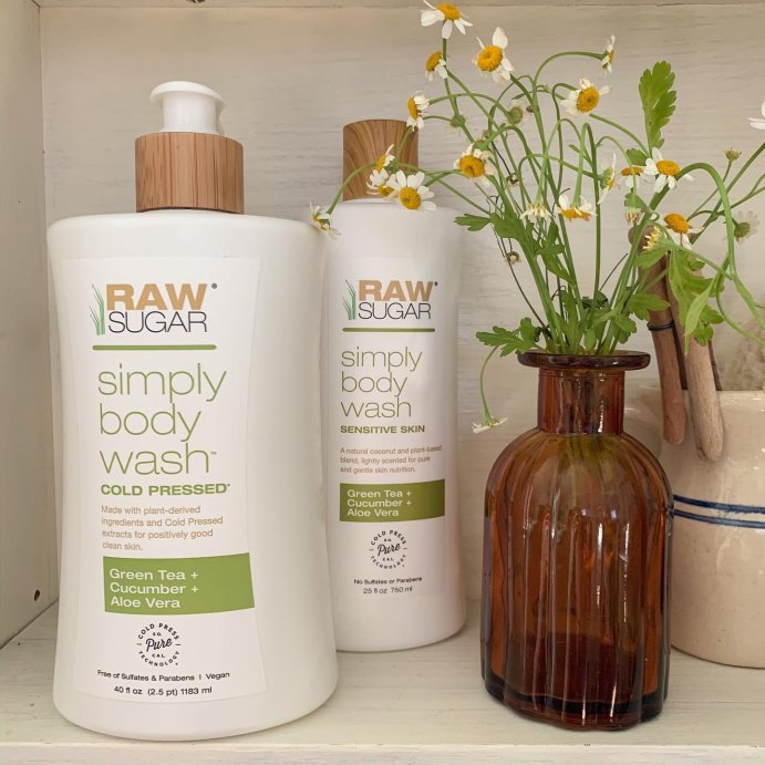 user image by @chelseagraves, Raw Sugar Simply Body Wash for Sensitive Skin - Green Tea + Cucumber + Aloe Vera - 40 fl oz