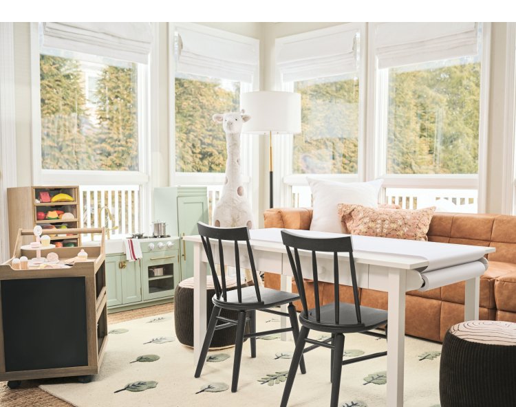 J4732　Pottery Barn　ポッタリーバーン　デスク　ホワイト　クリーニング済　【リユースのサカイ柏店】 tosca-slim-rolling-laundry-