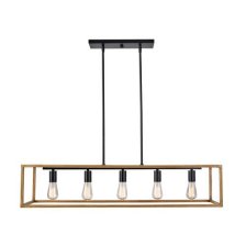 Shop CANVAS Spring Grove 5-Light Chandelier, Matte Black/Brushed Brown and more