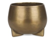 Shop Novah Recycled Metal Planter Large Gold and more