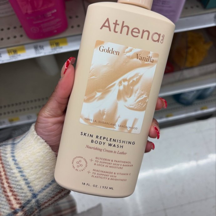 user image by @selfcarexpuffs, Athena Club Skin Replenishing Body Wash - Golden Vanilla - 18 fl oz