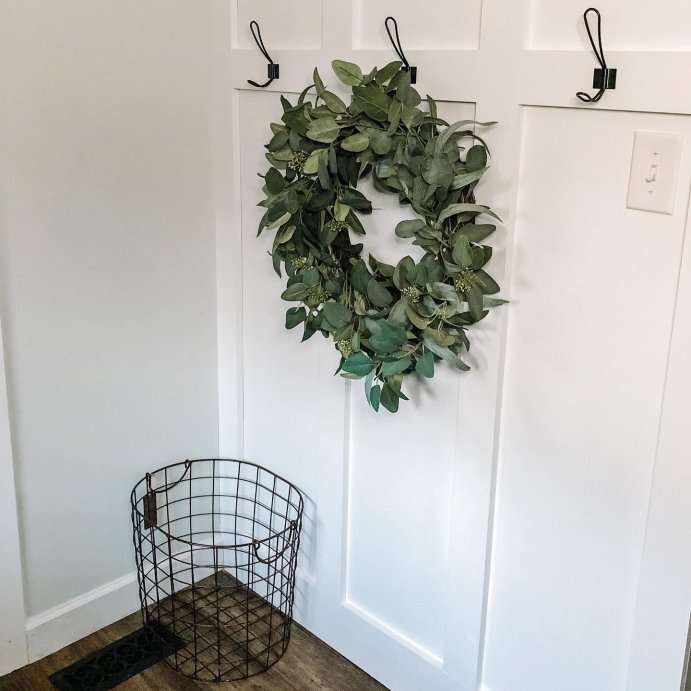 user image by @thehouserevive, 24&#34; Faux Mixed Eucalyptus Wreath - Hearth &#38; Hand&#8482; with Magnolia: Indoor/Outdoor, Unlit, Wall Decor