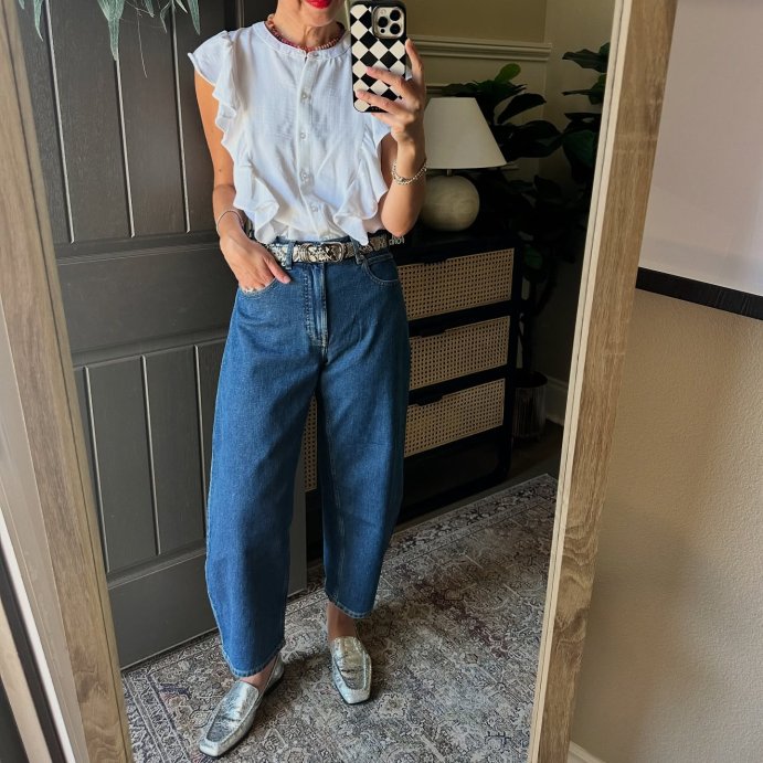 user image by @graziaheartsgiorgio, Women's Ruffle Sleeveless Blouse - A New Day™