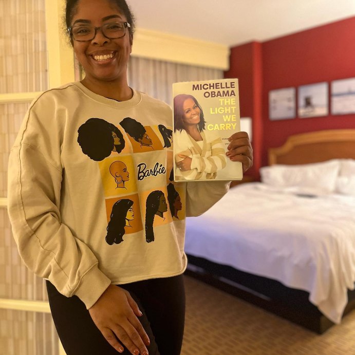 user image by @learningwithlafayette, The Light We Carry: Overcoming in Uncertain Times &#8211; by Michelle Obama (Hardcover)