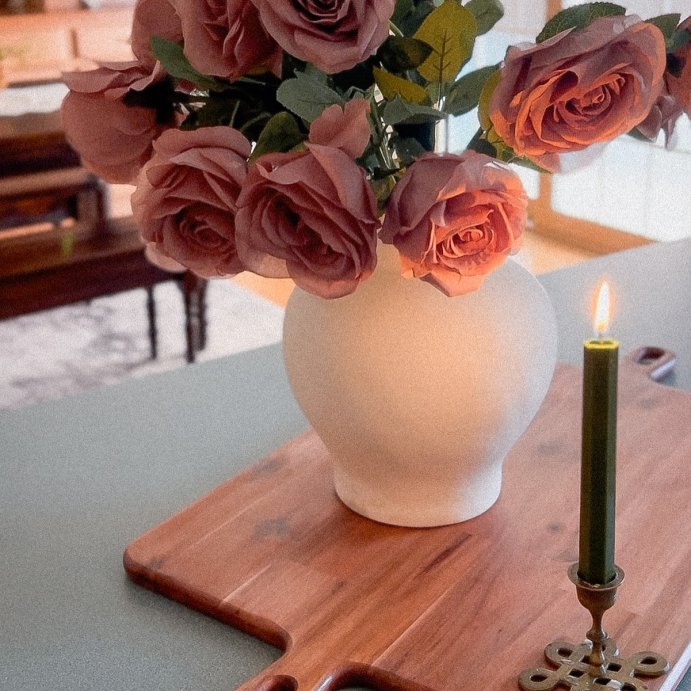user image by @theamaranthinehome, Exaggerated Rim Ceramic Vase - Threshold™ designed with Studio McGee