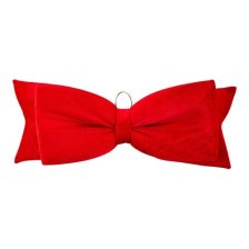 Shop CANVAS Classic Christmas Collection Large Velvet Half Bow, Red, 2-ft and more