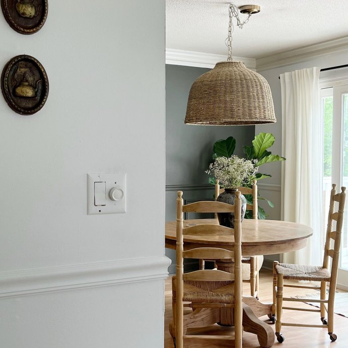user image by @thewhartonhome, Large Seagrass Pendant Table Lamp Brown - Threshold&#8482; designed with Studio McGee: Jute Drum Shade, UL Listed, Adjustable Height
