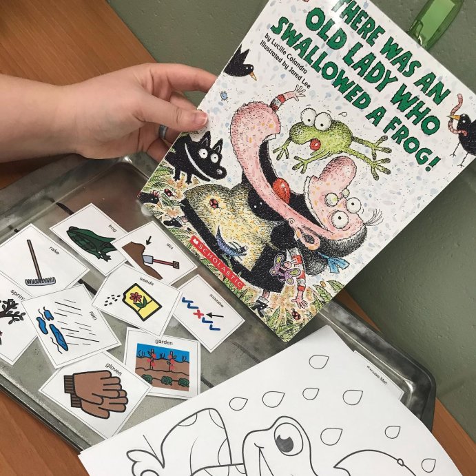 user image by @schoolagesays, There Was an Old Lady Who Swallowed a Frog! - by  Lucille Colandro (Paperback)