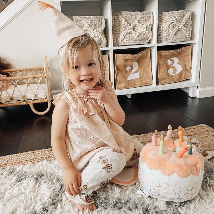 user image by @melvelj, Kids&#39; Birthday Cake Interactive Play Set - Pillowfort&#8482;: Novelty Plush Throw Pillow, Multicolored, Indoor Use