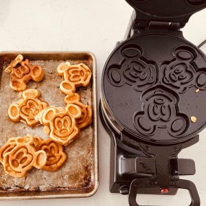 Disney Classic Mickey Waffle Maker, Brushed Stainless Steel