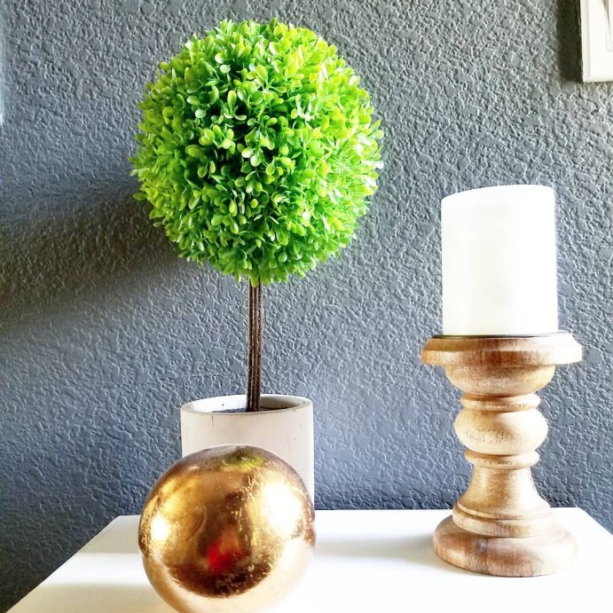 user image by @plainnowprettylater, Northlight 1.25' Unlit Artificial Two Tone Green Boxwood Topiary Garden Ball