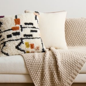 West elm cotton knit throw review sale