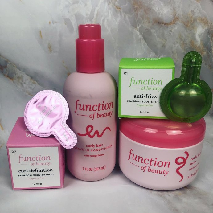 user image by @i.am.zoemarie, Function of Beauty Curl Definition #HairGoal Add-In Booster Treatment Shots with Flaxseed Oil - 2pk/0.2 fl oz