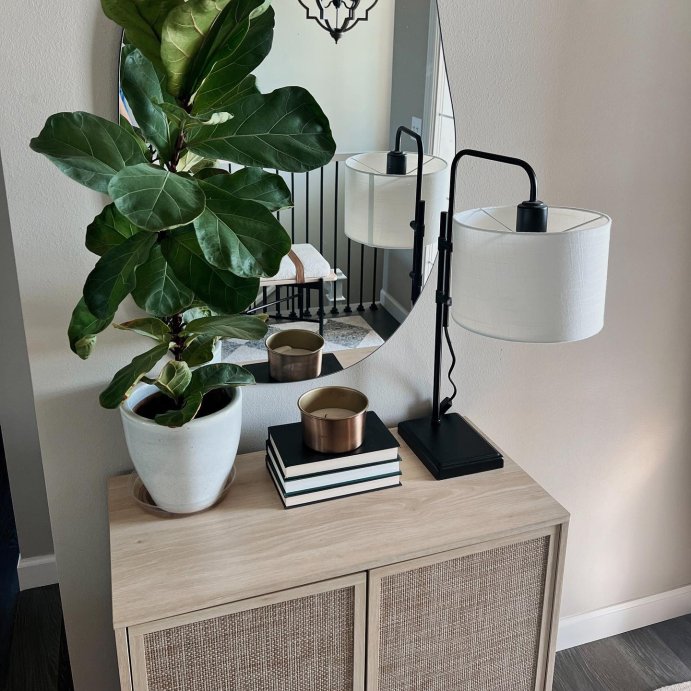 user image by @lightheartedliving, Knox Adjustable Shaded Table Lamp Black - Threshold™