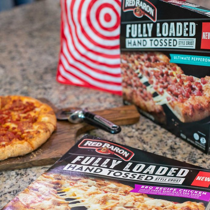 user image by @jenniferborget, Red Baron Fully Loaded BBQ Recipe Chicken Hand Tossed Crust Frozen Pizza - 26.6oz