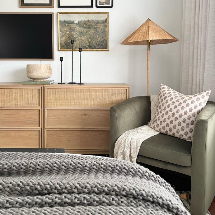 user image by @home_loving_, 24&#34; x 18&#34; Landscape Study Framed Wall Canvas Antique Gold - Threshold&#8482; designed with Studio McGee: Serene Decor for Home Office