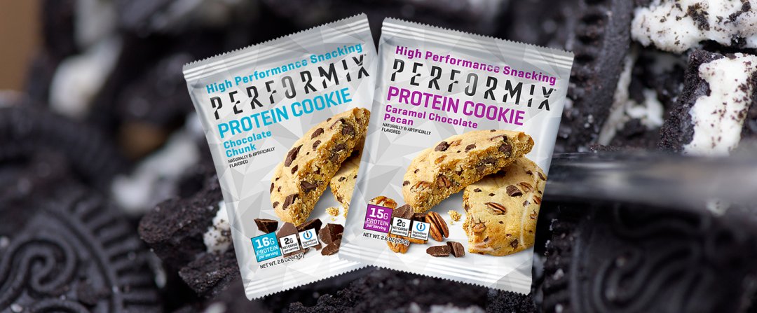 Shop Performix Protein Cookie - Chocolate Chunk (12 Cookies), Performix Protein Cookie - Caramel Chocolate Pecan (12 Cookies) and more