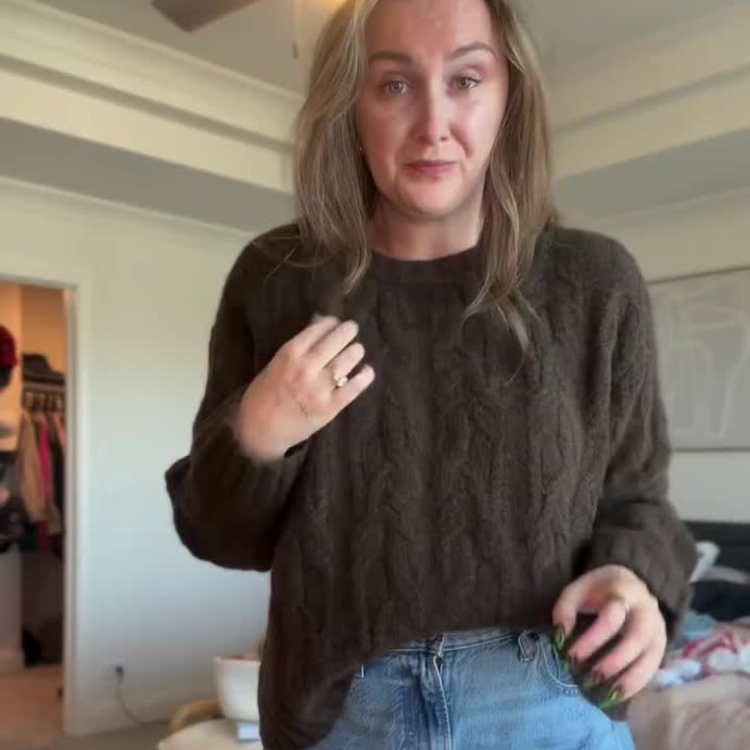 user image by @megan_nethaway, Women's Cozy Cable Crewneck Pullover Sweater - Universal Thread™