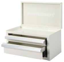 Shop Mastercraft Mini Toolbox with 2 Drawers, New White and more