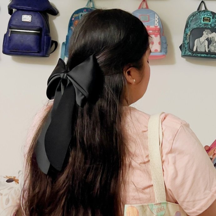 user image by @brittanyamberramirez, Satin Bow Hair Barrette - A New Day™